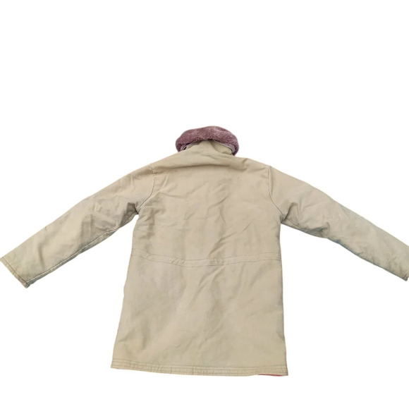 Vintage Military Parka Jacket Faux Fur Hood/Collar Men's Medium - Picture 3 of 16